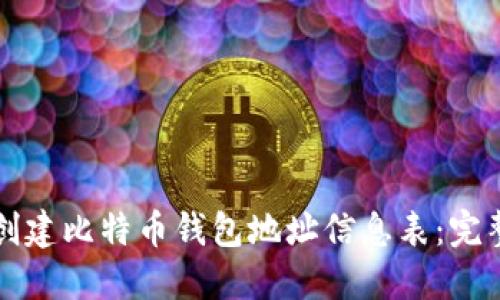 如何创建比特币钱包地址信息表：完整指南