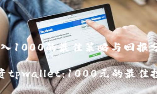 .tpwallet投入1000的最佳策略与回报分析

如何有效投资tpwallet：1000元的最佳投资策略揭秘